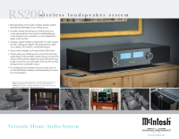 McIntosh RS200 - Brochure 